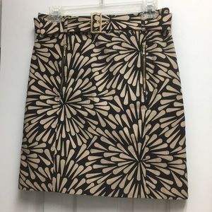 Talbots Black & Tan Skirt